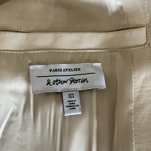 & Other Stories linen lyocell suit jacket - Picture 5 of 6